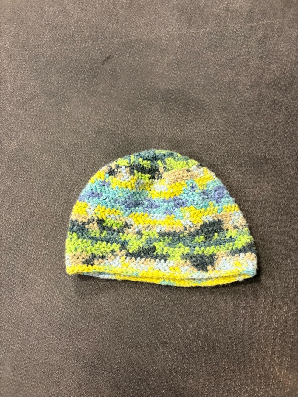 Multicolor Crochet Beanie Hat - Women's Knit Accessory